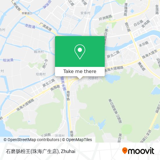石磨肠粉王(珠海广生店) map