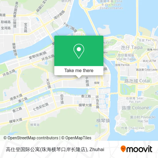 高仕登国际公寓(珠海横琴口岸长隆店) map