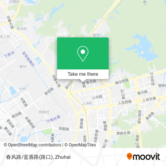 春风路/蓝盾路(路口) map