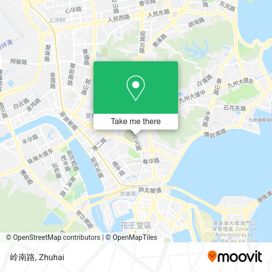 岭南路 map
