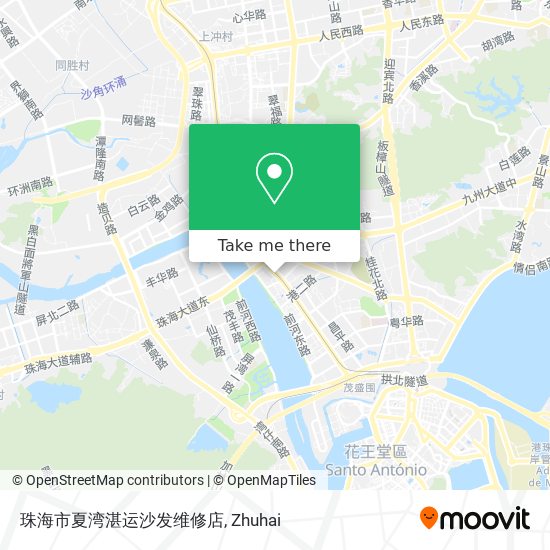 珠海市夏湾湛运沙发维修店 map