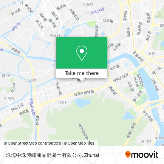 珠海中珠澳峰商品混凝土有限公司 map