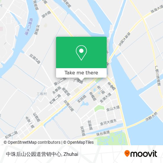 中珠后山公园道营销中心 map