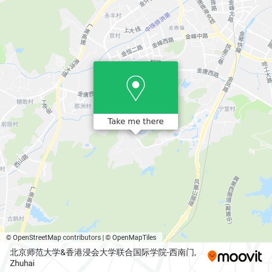 北京师范大学&香港浸会大学联合国际学院-西南门 map