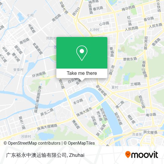 广东裕永中澳运输有限公司 map