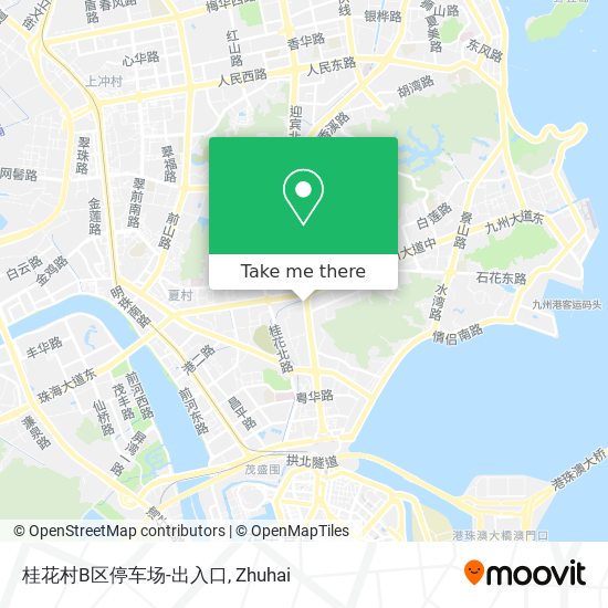 桂花村B区停车场-出入口 map