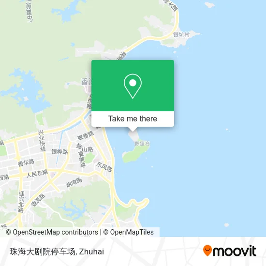 珠海大剧院停车场 map