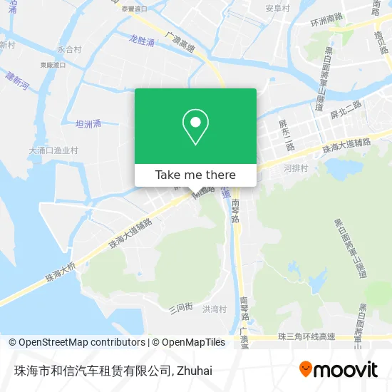 珠海市和信汽车租赁有限公司 map