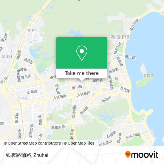 银桦路辅路 map