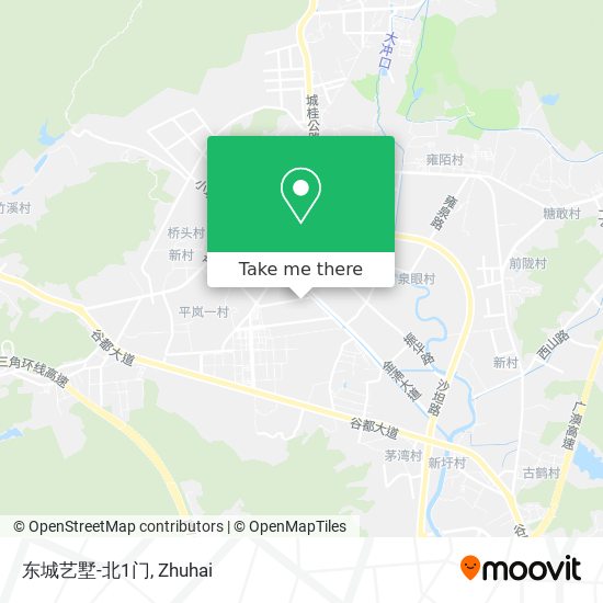 东城艺墅-北1门 map
