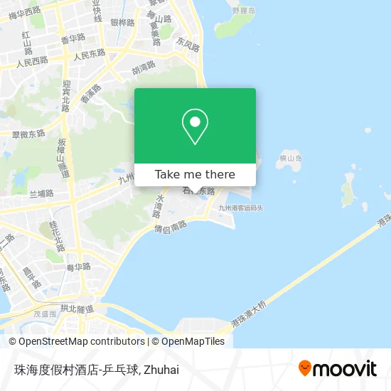 珠海度假村酒店-乒乓球 map