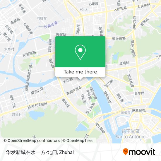 华发新城在水一方-北门 map