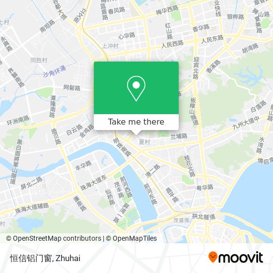 恒信铝门窗 map