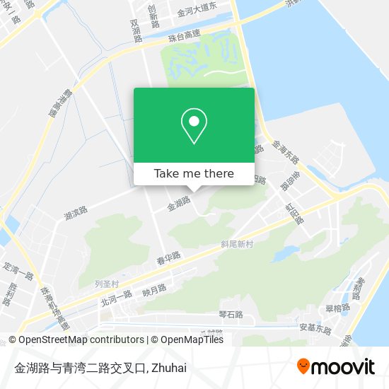 金湖路与青湾二路交叉口 map
