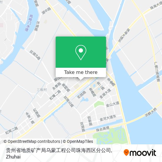 贵州省地质矿产局乌蒙工程公司珠海西区分公司 map
