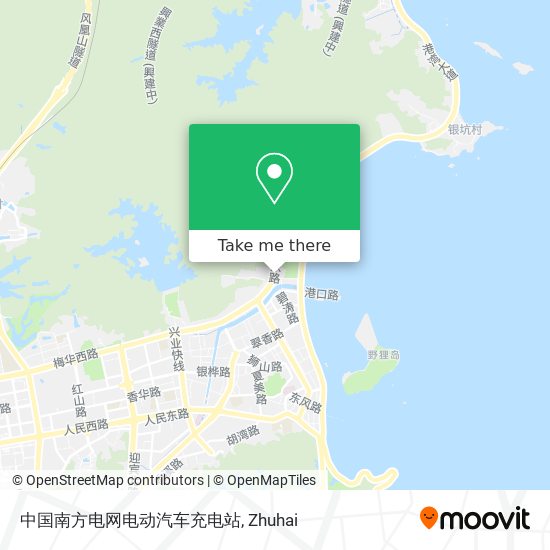 中国南方电网电动汽车充电站 map