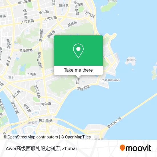 Awei高级西服礼服定制店 map