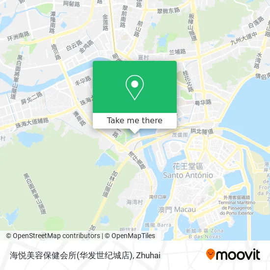 海悦美容保健会所(华发世纪城店) map