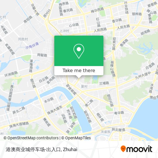 港澳商业城停车场-出入口 map