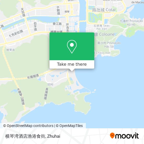 横琴湾酒店渔港食街 map