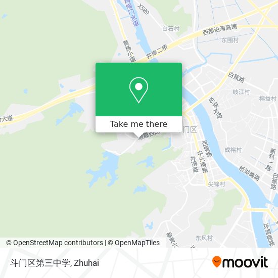 斗门区第三中学 map