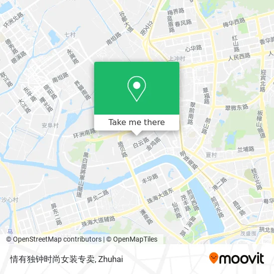 情有独钟时尚女装专卖 map