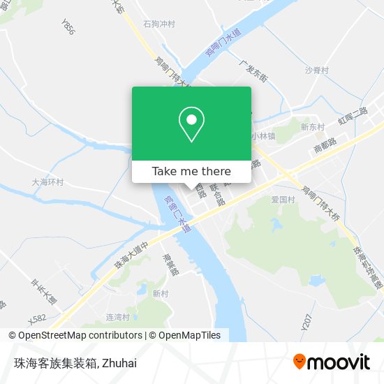 珠海客族集装箱 map