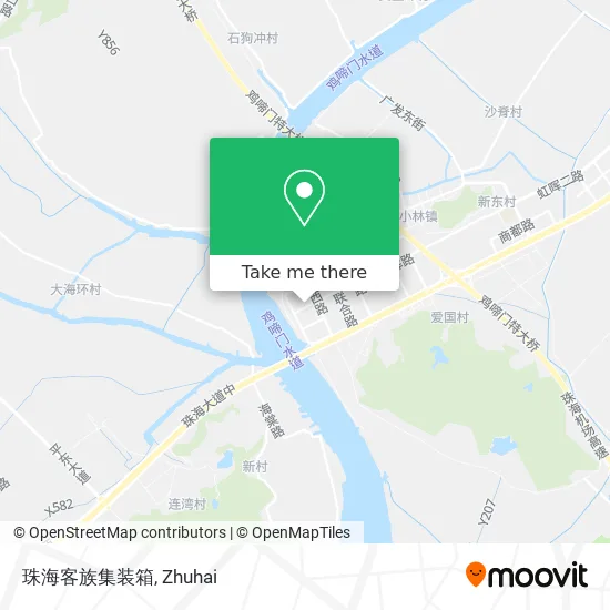 珠海客族集装箱 map