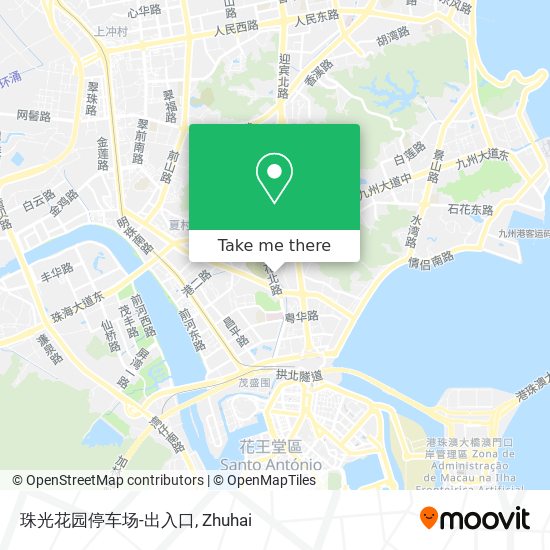 珠光花园停车场-出入口 map