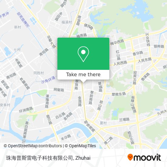 珠海普斯雷电子科技有限公司 map