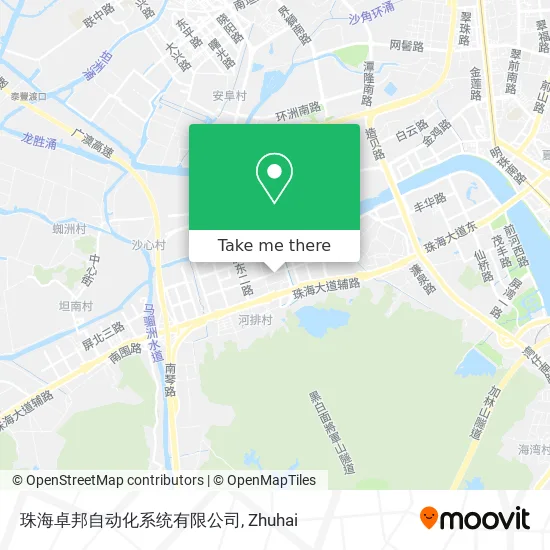 珠海卓邦自动化系统有限公司 map