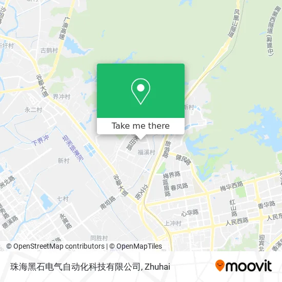 珠海黑石电气自动化科技有限公司 map