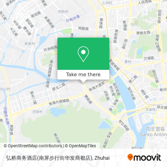 弘桥商务酒店(南屏步行街华发商都店) map