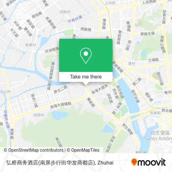 弘桥商务酒店(南屏步行街华发商都店) map