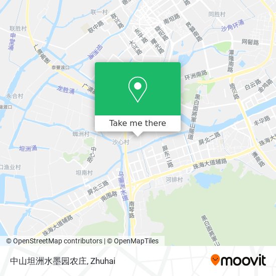 中山坦洲水墨园农庄 map