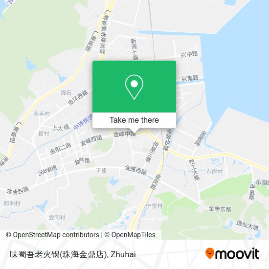 味蜀吾老火锅(珠海金鼎店) map