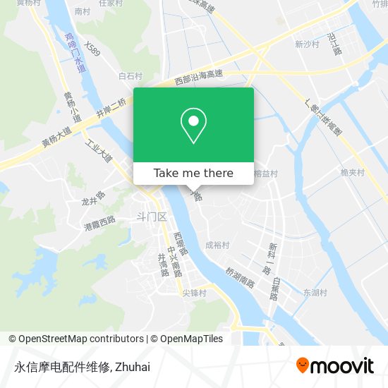 永信摩电配件维修 map
