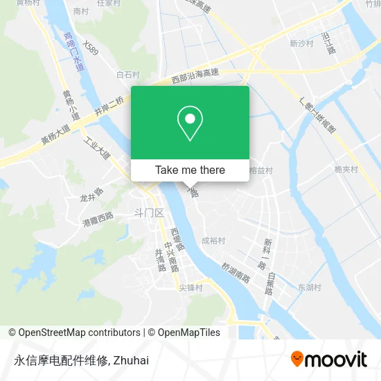 永信摩电配件维修 map