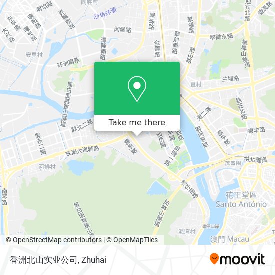 香洲北山实业公司 map