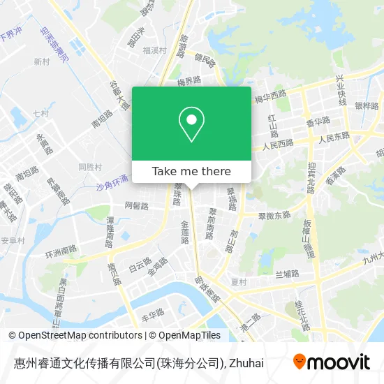 惠州睿通文化传播有限公司(珠海分公司) map