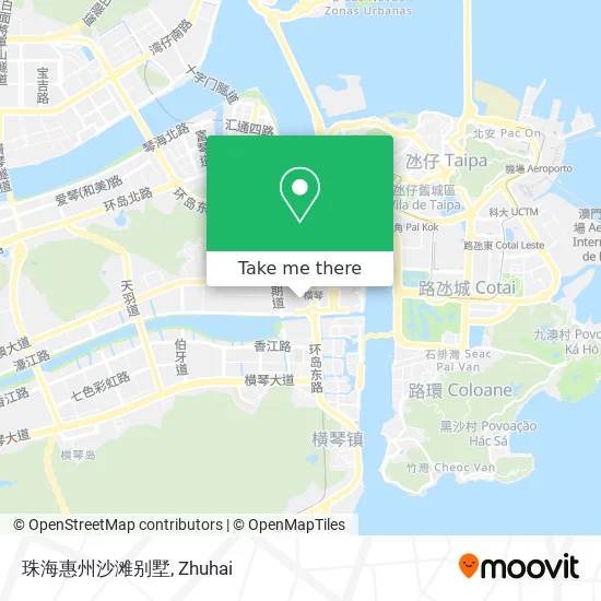 珠海惠州沙滩别墅 map