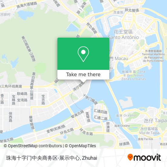 珠海十字门中央商务区-展示中心 map