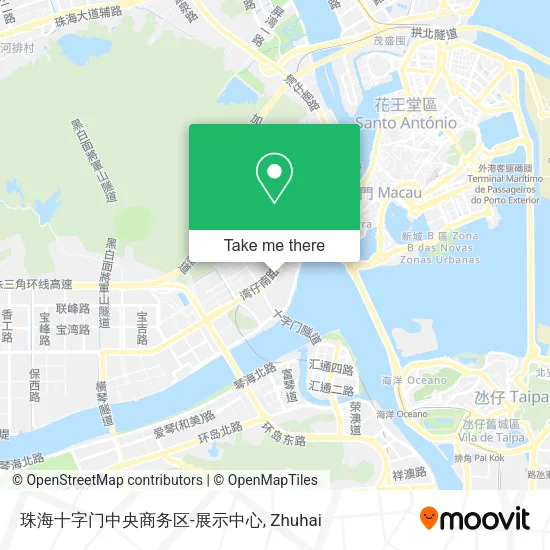 珠海十字门中央商务区-展示中心 map