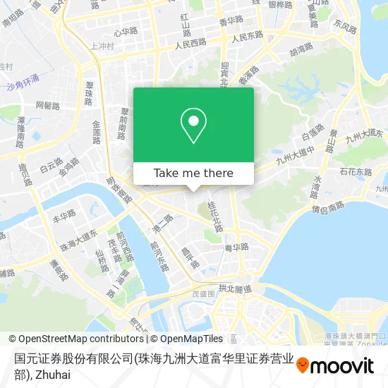 国元证券股份有限公司(珠海九洲大道富华里证券营业部) map