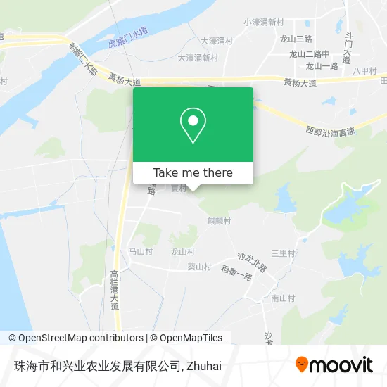 珠海市和兴业农业发展有限公司 map