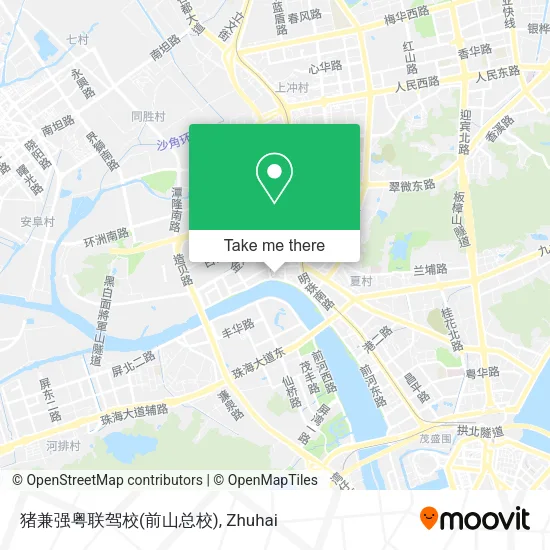 猪兼强粤联驾校(前山总校) map