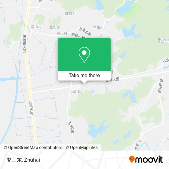 虎山东 map