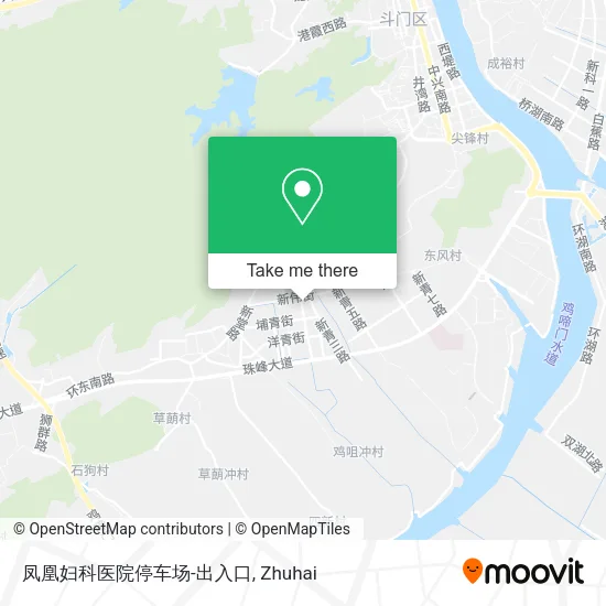 凤凰妇科医院停车场-出入口 map