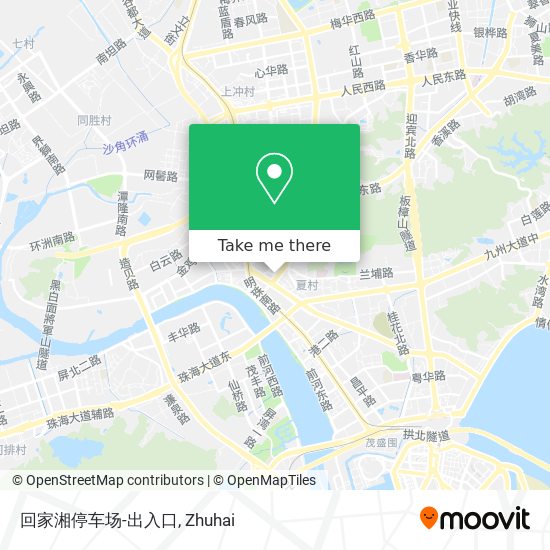 回家湘停车场-出入口 map