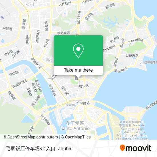 毛家饭店停车场-出入口 map